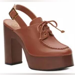 Vince Camuto Inerta Platform Pump Size 8 Warm Caramel